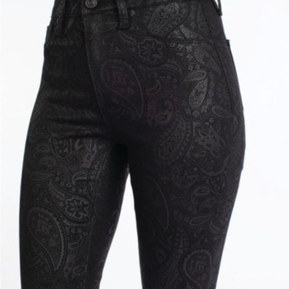 KanCan Paisley Skinny High Rise Jeans